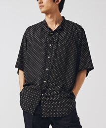 EDIFICE | パターンデシン 半袖スタンドカラーシャツ(シャツ/ブラウス)