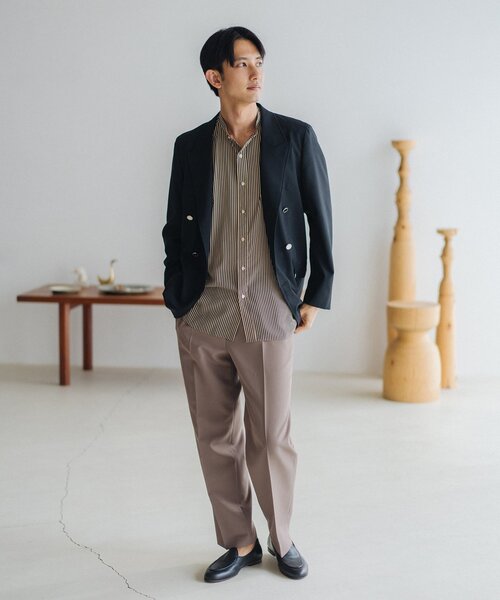 EDIFICE(エディフィス)の「パターンデシン 半袖スタンドカラーシャツ(シャツ/ブラウス・メンズ・ブラック/ブラック系その他/ブラックミックス/グレー/ネイビー・SMALL/MEDIUM/LARGE)」の21枚目の写真