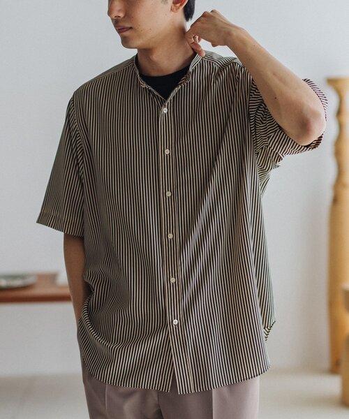 EDIFICE(エディフィス)の「パターンデシン 半袖スタンドカラーシャツ(シャツ/ブラウス・メンズ・ブラック/ブラック系その他/ブラックミックス/グレー/ネイビー・SMALL/MEDIUM/LARGE)」の14枚目の写真