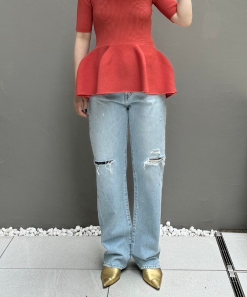 NEEDBY heritage(ニードバイヘリテージ)の「NEEDBY heritage(ニードバイヘリテージ)NO.7/ハイライズストレート/N1V2V01(その他パンツ・レディース・その他18・24/25/26/27/28)」の3枚目の写真