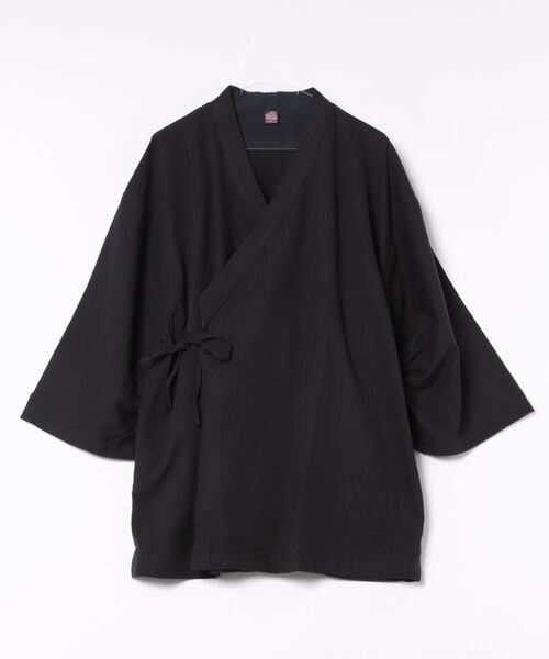 カヤ（カヤ）の「【カヤ】-YUWAI- 結メンズ羽織（カーディガン/ボレロ・メンズ・レッド系その他/スミクロ/カーキ・FREE）」の2枚目の写真