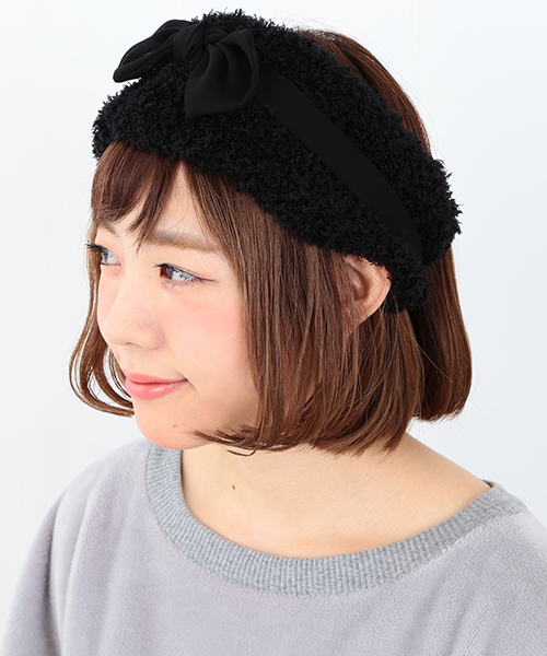 CAROLINA GLASER（カロリナ グレイサー）の「WEARISTA“maho”×CAROLINA GLASER / 2WAY ヘアバンド（ヘアバンド・レディース・ブラック/ベージュ・ONE SIZE）」の6枚目の写真