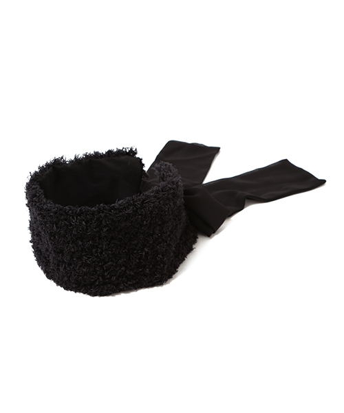 CAROLINA GLASER（カロリナ グレイサー）の「WEARISTA“maho”×CAROLINA GLASER / 2WAY ヘアバンド（ヘアバンド・レディース・ブラック/ベージュ・ONE SIZE）」の7枚目の写真