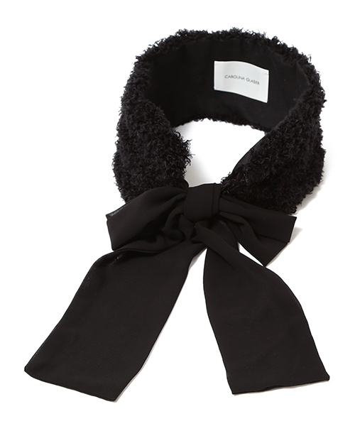 CAROLINA GLASER（カロリナ グレイサー）の「WEARISTA“maho”×CAROLINA GLASER / 2WAY ヘアバンド（ヘアバンド・レディース・ブラック/ベージュ・ONE SIZE）」の13枚目の写真