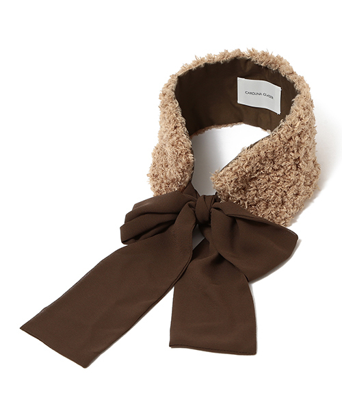 CAROLINA GLASER（カロリナ グレイサー）の「WEARISTA“maho”×CAROLINA GLASER / 2WAY ヘアバンド（ヘアバンド・レディース・ブラック/ベージュ・ONE SIZE）」の3枚目の写真