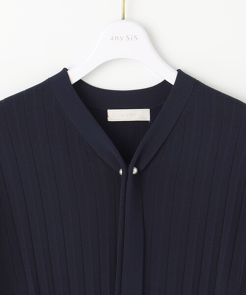 ANY SIS（エニィスィス）の「【UVケア】ボウタイフレアスリーブ ニット（ニット/セーター・レディース・ライトグレー系/スカイブルー系/ネイビー系・2）」の14枚目の写真