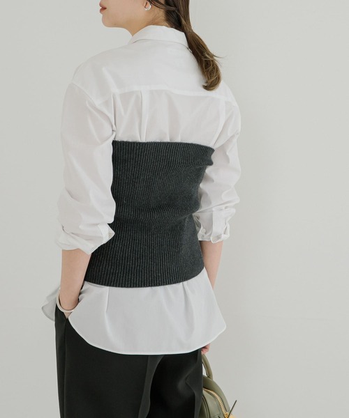 THOMAS MASON（トーマス メイソン）の「トーマスメイソンベーシックシャツ（シャツ/ブラウス・レディース・ロイヤルブルー/ストライプ/ホワイト・FREE）」の7枚目の写真