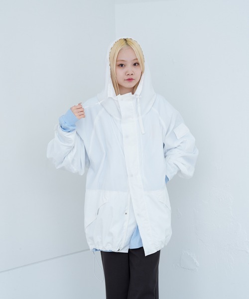 WHIMSIC（ウィムジック）の「【UNISEX】ECWCS GEN1 ナイロンシェルパーカー（その他アウター・メンズ・ブラック/ホワイト・FREE）」の6枚目の写真