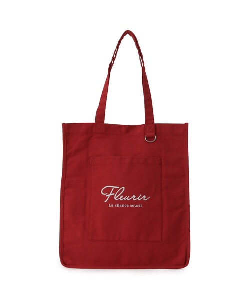 SHOO・LA・RUE（シューラルー）の「◆【推し活にも/A4】うちわの柄まですっぽり入る トートバッグ（トートバッグ・レディース・アイボリー/ブルー/グリーン/ブラック/レッド系1/グレー/ライトパープル/イエロー/ピンク系・00）」の9枚目の写真