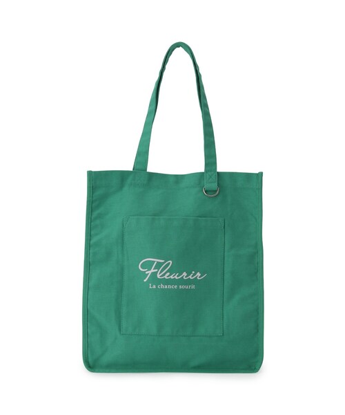 SHOO・LA・RUE（シューラルー）の「◆【推し活にも/A4】うちわの柄まですっぽり入る トートバッグ（トートバッグ・レディース・アイボリー/ブルー/グリーン/ブラック/レッド系1/グレー/ライトパープル/イエロー/ピンク系・00）」の4枚目の写真