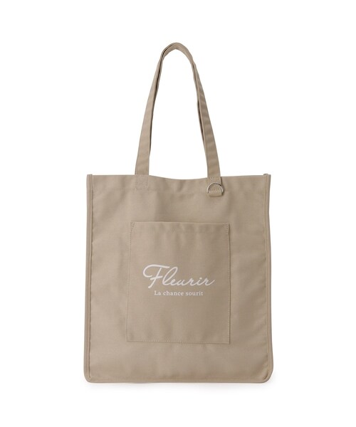 SHOO・LA・RUE（シューラルー）の「◆【推し活にも/A4】うちわの柄まですっぽり入る トートバッグ（トートバッグ・レディース・アイボリー/ブルー/グリーン/ブラック/レッド系1/グレー/ライトパープル/イエロー/ピンク系・00）」の11枚目の写真