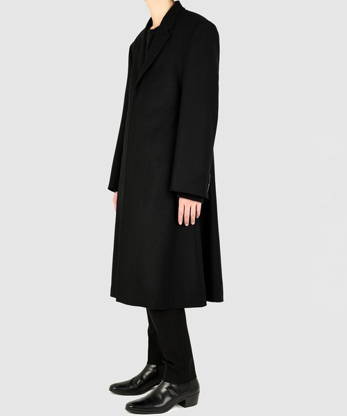 LAD MUSICIAN（ラッドミュージシャン）の「FLARE CHESTER COAT（チェスターコート・メンズ・ブラック・42）」の6枚目の写真