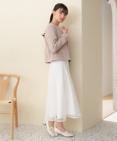TRUDEA(トルディア)の「スエードノーカラーブルゾン(ブルゾン・レディース・グレイッシュベージュ/ピンクベージュ・SMALL/MEDIUM/LARGE)」の14枚目の写真