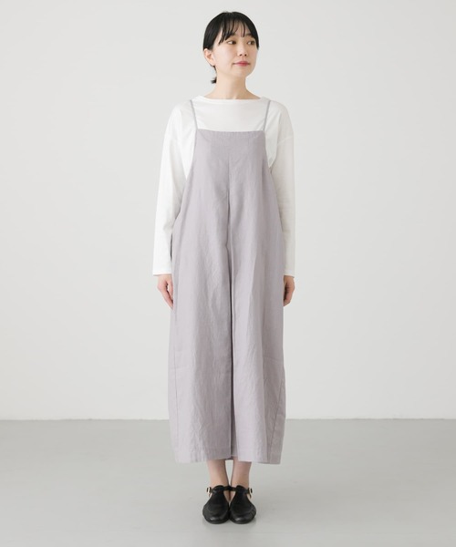 かぐれ（カグレ）の「リネンバックギャザーワンピース（ワンピース