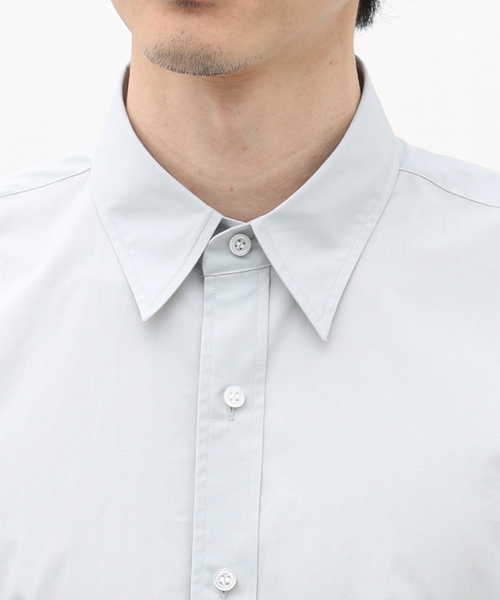 EDIFICE LA BOUCLE(エディフィスラブークル)の「【LA BOUCLE / ラブ―クル】120/SUVIN タイプライター レギュラーカラーシャツ(シャツ/ブラウス・メンズ・ホワイト/ライトグレー/ブラウン・MEDIUM/LARGE)」の8枚目の写真