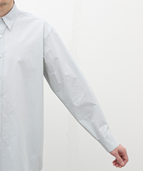 EDIFICE LA BOUCLE(エディフィスラブークル)の「【LA BOUCLE / ラブ―クル】120/SUVIN タイプライター レギュラーカラーシャツ(シャツ/ブラウス・メンズ・ホワイト/ライトグレー/ブラウン・MEDIUM/LARGE)」の10枚目の写真