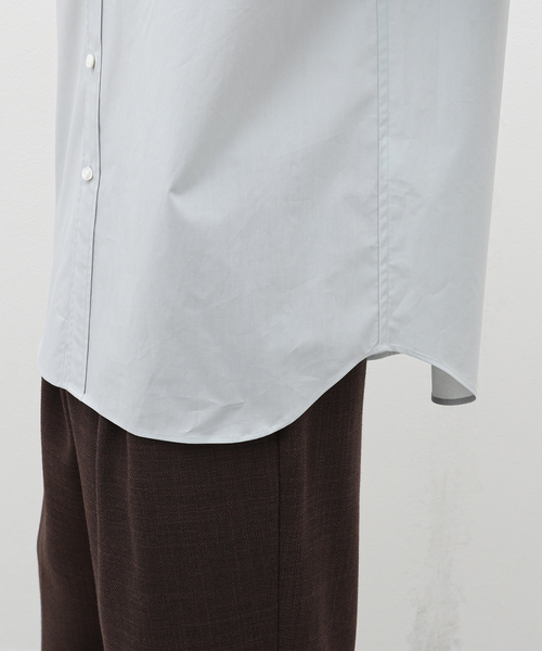 EDIFICE LA BOUCLE(エディフィスラブークル)の「【LA BOUCLE / ラブ―クル】120/SUVIN タイプライター レギュラーカラーシャツ(シャツ/ブラウス・メンズ・ホワイト/ライトグレー/ブラウン・MEDIUM/LARGE)」の13枚目の写真