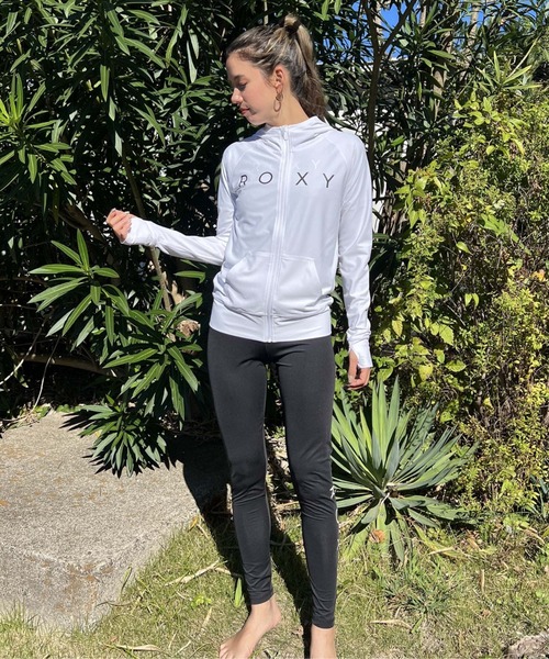 ROXY（ロキシー）の「RASHIE PARKA/ロキシー長袖ジップアップラッシュガード(水着)（ラッシュガード・レディース・ブラック/ホワイト/ブラウン/ネイビー・SMALL/MEDIUM/LARGE）」の6枚目の写真