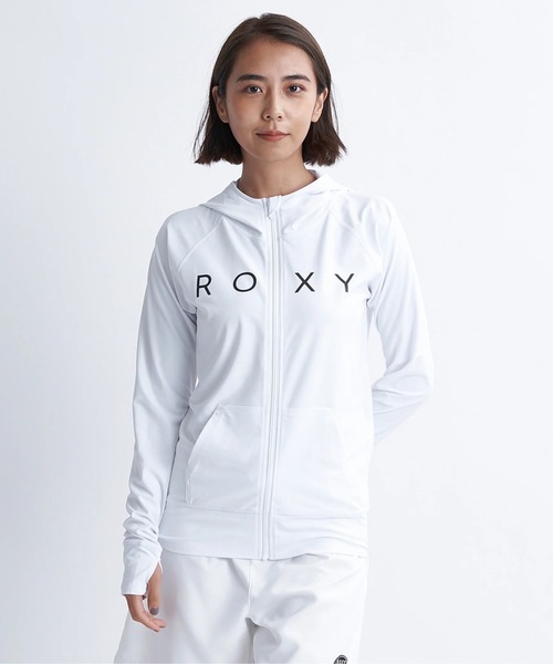 ROXY（ロキシー）の「RASHIE PARKA/ロキシー長袖ジップアップラッシュガード(水着)（ラッシュガード・レディース・ブラック/ホワイト/ブラウン/ネイビー・SMALL/MEDIUM/LARGE）」の9枚目の写真