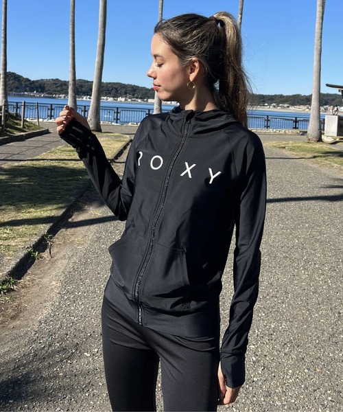 ROXY（ロキシー）の「RASHIE PARKA/ロキシー長袖ジップアップラッシュガード(水着)（ラッシュガード・レディース・ブラック/ホワイト/ブラウン/ネイビー・SMALL/MEDIUM/LARGE）」の11枚目の写真