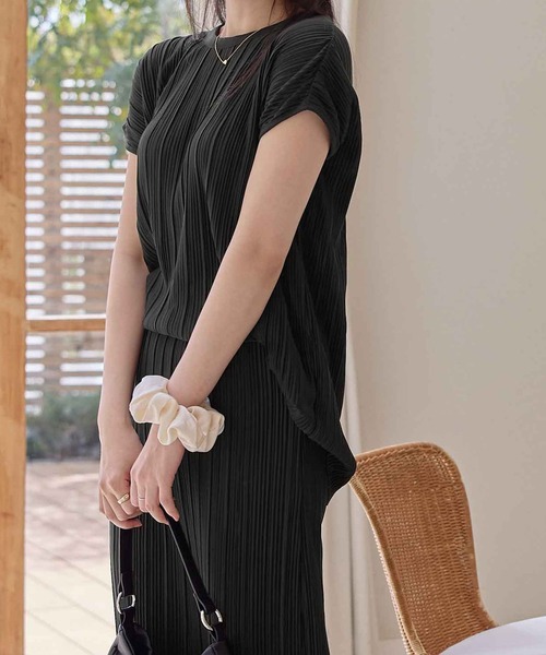 CHAN ME（チャンミ）の「スカートセットアップ（セットアップ・レディース・ライトグリーン/モカ/ブラック・LARGE/MEDIUM）」の16枚目の写真