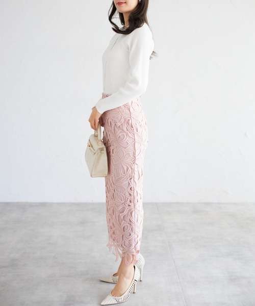 tocco closet（トッコ　クローゼット）の「【ZOZO限定】リブカーディガン（カーディガン/ボレロ・レディース・オレンジ/ラベンダー/ブルー/オフホワイト・M）」の7枚目の写真