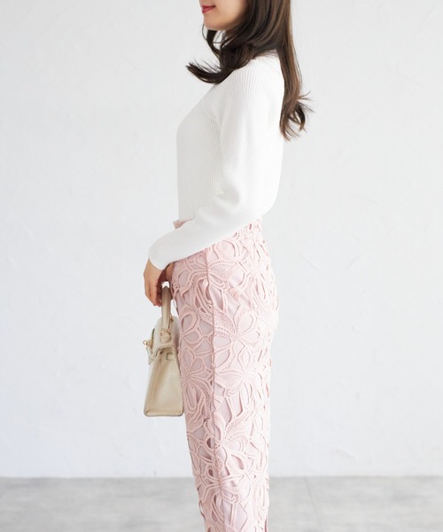 tocco closet（トッコ　クローゼット）の「【ZOZO限定】リブカーディガン（カーディガン/ボレロ・レディース・オレンジ/ラベンダー/ブルー/オフホワイト・M）」の9枚目の写真