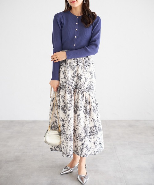 tocco closet（トッコ　クローゼット）の「【ZOZO限定】リブカーディガン（カーディガン/ボレロ・レディース・オレンジ/ラベンダー/ブルー/オフホワイト・M）」の18枚目の写真