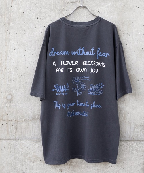 PEOPLESTYLE プリント Ｔシャツ ヴィンテージ ビッグシルエット Confirm tシャツ ヴィンテージライク レトロプリント ピグメント