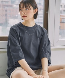 ピグメントオーバーダイアウトシーム ルーズ半袖Tシャツ