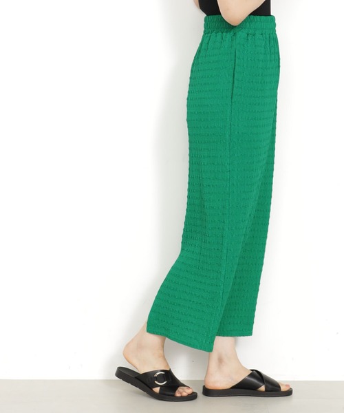 FOUND GOOD(ファウンドグッド)の「シャーリングカットタイトSK(スカート・レディース・グリーン系5/アイボリー/ブラウン系3/ブラック/イエロー系5・S/L/M)」の6枚目の写真