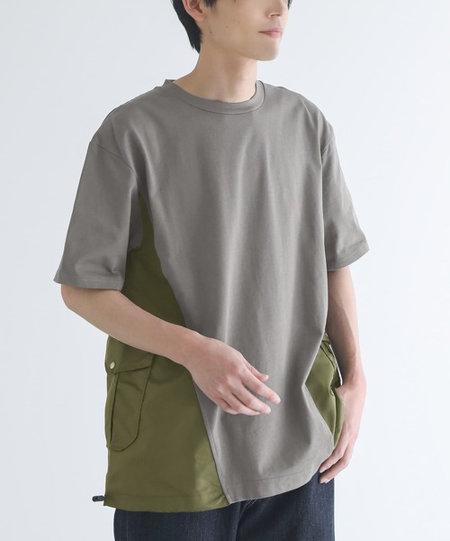 n'OrLABEL（ノアールレーベル）の「『異素材デザインTシャツ』（Tシャツ/カットソー・メンズ・ブラック/チャコール・M/L）」の17枚目の写真