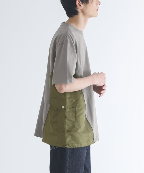 n'OrLABEL（ノアールレーベル）の「『異素材デザインTシャツ』（Tシャツ/カットソー・メンズ・ブラック/チャコール・M/L）」の18枚目の写真