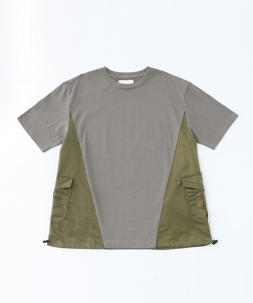 n'OrLABEL（ノアールレーベル）の「『異素材デザインTシャツ』（Tシャツ/カットソー・メンズ・ブラック/チャコール・M/L）」の8枚目の写真