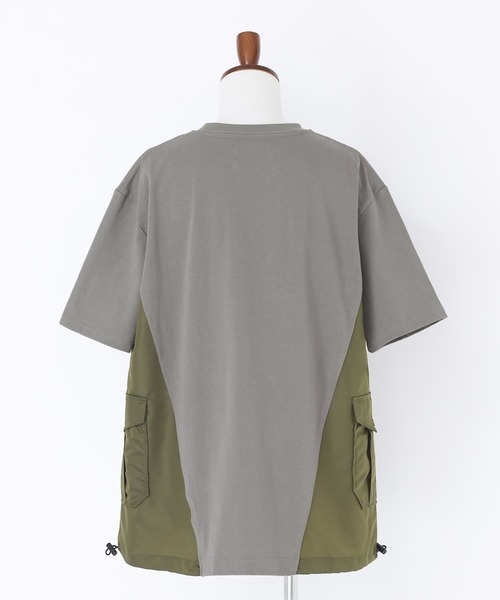 n'OrLABEL（ノアールレーベル）の「『異素材デザインTシャツ』（Tシャツ/カットソー・メンズ・ブラック/チャコール・M/L）」の11枚目の写真