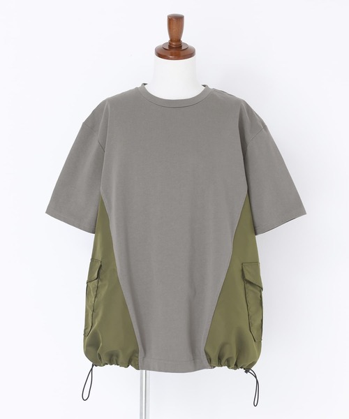 n'OrLABEL（ノアールレーベル）の「『異素材デザインTシャツ』（Tシャツ/カットソー・メンズ・ブラック/チャコール・M/L）」の12枚目の写真