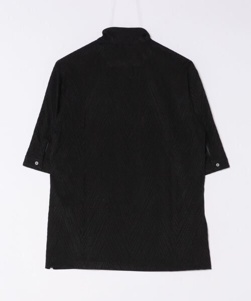 HIDEAWAYS NICOLE（ハイダウェイニコル）の「ブライトBIGヘリンボンスタンドポロシャツ（ポロシャツ・メンズ・ブラック/ライトグレー/ネイビー/オレンジ・MEDIUM/LARGE/X-LARGE/XX-LARGE）」の20枚目の写真