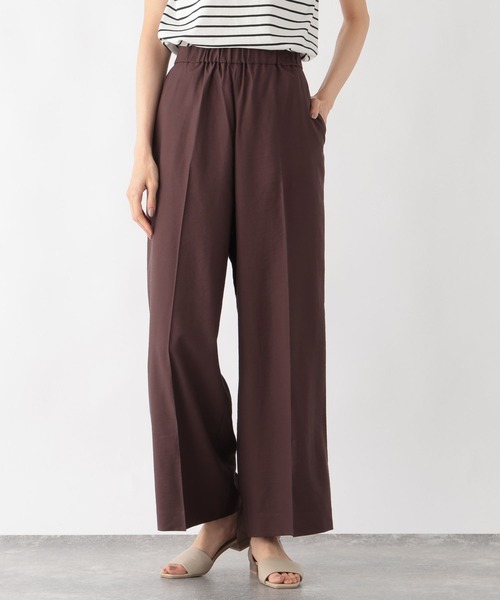 GLOBAL WORK(グローバルワーク)の「リラックススマートワイドパンツ/103698(その他パンツ・レディース・カーキ系6/ダークブラウン/グレイッシュベージュ/スミクロ・L/M)」の11枚目の写真