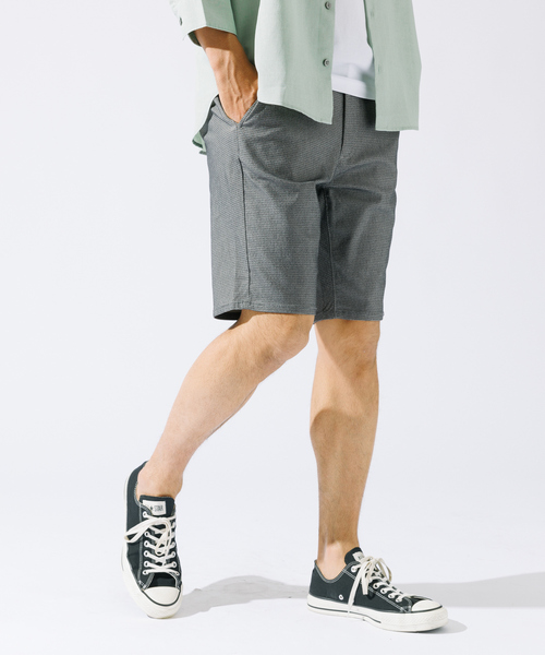 【セットアップ対応】ハイパーストレッチ バーズアイ ショーツ（その他パンツ）｜ABAHOUSE GRAY（アバハウスグレイ）