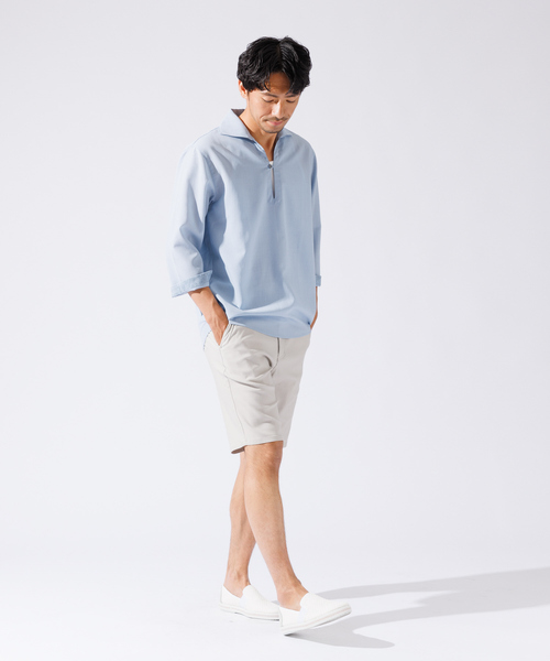 【セットアップ対応】ハイパーストレッチ バーズアイ ショーツ（その他パンツ）｜ABAHOUSE GRAY（アバハウスグレイ）