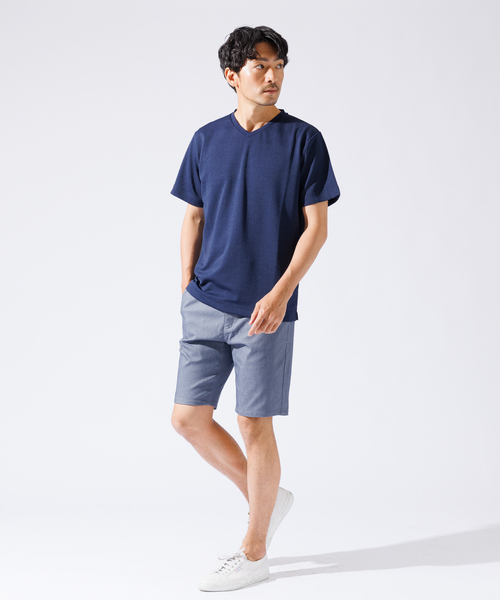 【セットアップ対応】ハイパーストレッチ バーズアイ ショーツ（その他パンツ）｜ABAHOUSE GRAY（アバハウスグレイ）