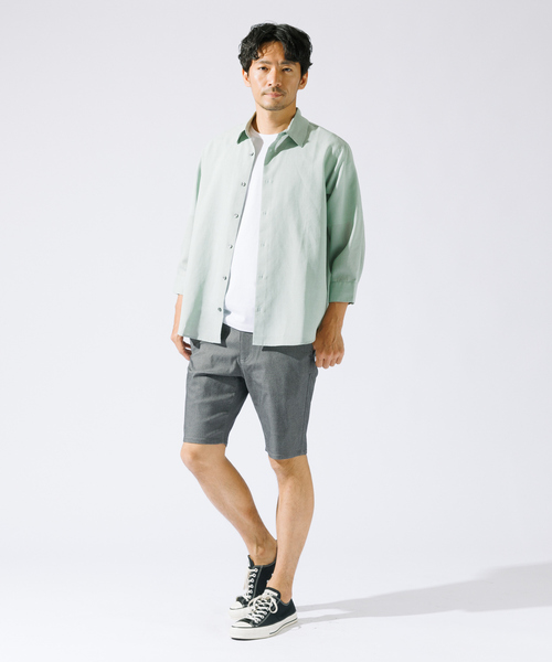 【セットアップ対応】ハイパーストレッチ バーズアイ ショーツ（その他パンツ）｜ABAHOUSE GRAY（アバハウスグレイ）