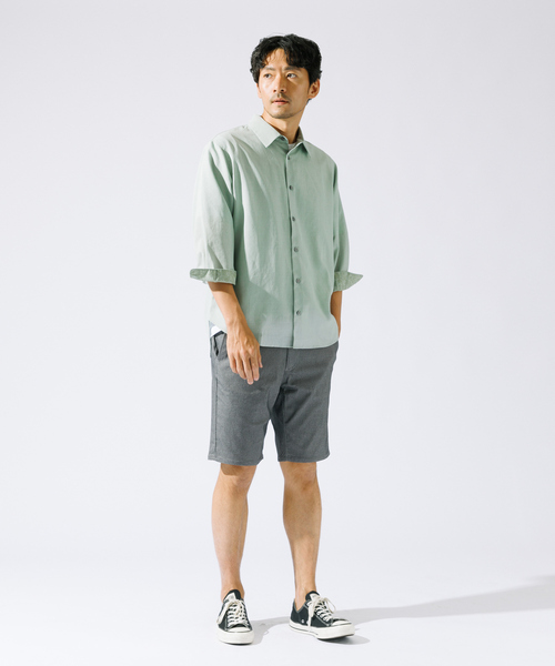 【セットアップ対応】ハイパーストレッチ バーズアイ ショーツ（その他パンツ）｜ABAHOUSE GRAY（アバハウスグレイ）