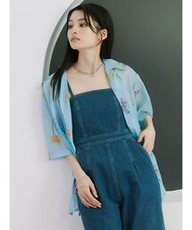 MURUA | 【WEB限定】フラワーシアーオープンカラーシャツ(シャツ/ブラウス)