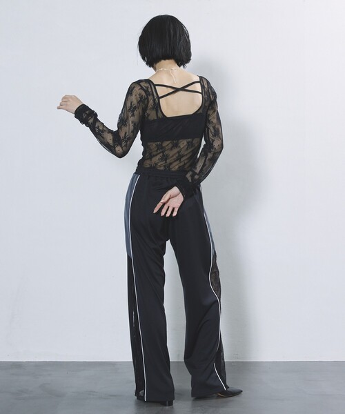 Firsthand(ファーストハンド)の「Firsthand/ファーストハンド レースラインジャージ―パンツ / サイドシアートラックパンツ(その他パンツ・レディース・ブラック/グレー・M/S)」の17枚目の写真