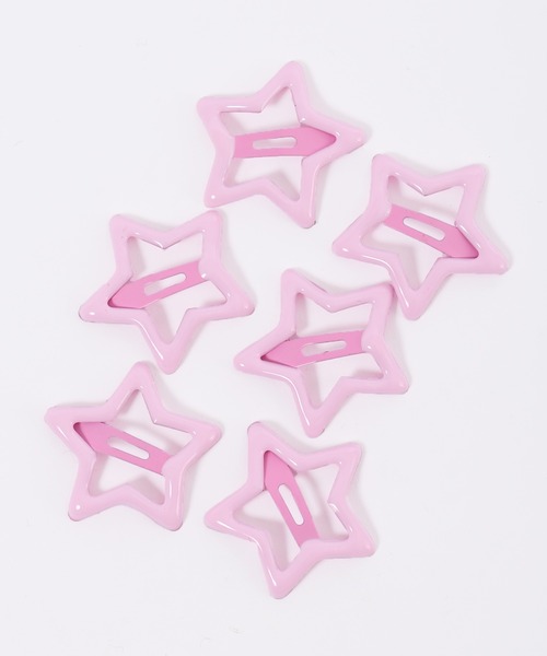 WC（ダブル シー）の「6Pスターヘアピンセット（ヘアピン・レディース・ブルー/イエロー/ピンク・FREE）」の7枚目の写真