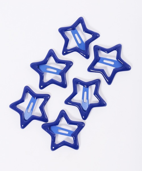 WC（ダブル シー）の「6Pスターヘアピンセット（ヘアピン・レディース・ブルー/イエロー/ピンク・FREE）」の5枚目の写真