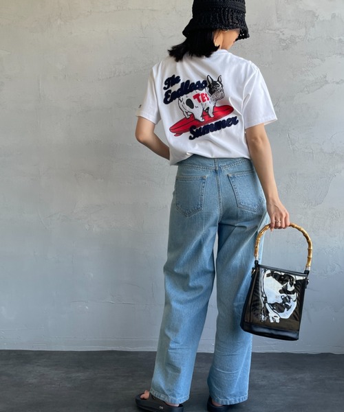 The Endless Summer（エンドレスサマー）の「[The Endless Summer/エンドレスサマー] 別注 サーフBUHI サガラ刺繍ロゴバックプリントTシャツ（Tシャツ/カットソー・レディース・グレー/ブラウン/ブラック/ホワイト・S/M/L/XL）」の20枚目の写真