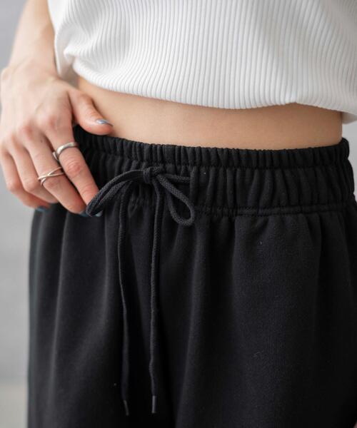 WEGO（ウィゴー）の「WEGO/スウェットイージーショートパンツ（スウェットパンツ・レディース・ブラック系その他/ブラック/杢グレー・FREE）」の7枚目の写真