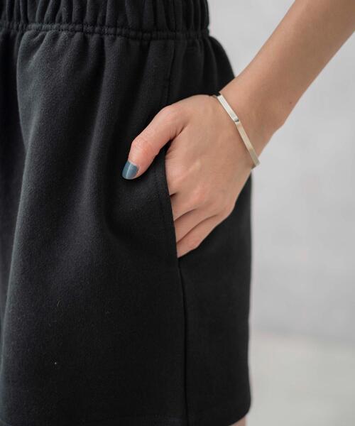 WEGO（ウィゴー）の「WEGO/スウェットイージーショートパンツ（スウェットパンツ・レディース・ブラック系その他/ブラック/杢グレー・FREE）」の8枚目の写真